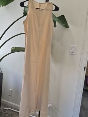 SHEIN Beige Sleeveless Maxi Dress